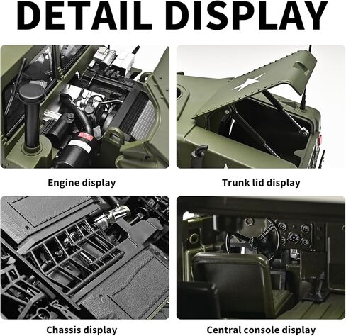 RZAPE 1:18 Military Vehicle Collectible - Die-Cast Alloy Car Model,Classic War Vehicle Model for Display & Collection,Gift for Adult in Kuwait