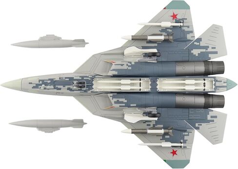 Hobby Master | 1:72 Scale Diecast Military Aircraft Replica | Su-57 Zhuhai Air Show 2024" 054, Russian Air Force (with 2 x R-77 and 2 x R-37 Missiles) | Model HA6808 in Kuwait