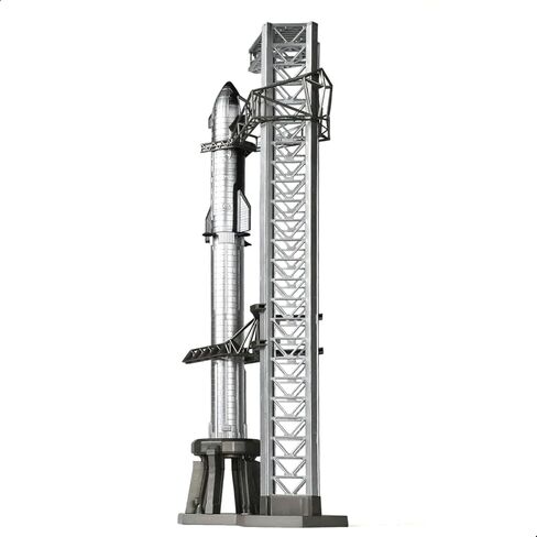 QIYUMOKE 1/400 مجموعة نماذج صاروخ المركبة الفضائية لصواريخ نموذج المركبة الفضائية Spacex لـ Adlut مع حامل Mechazilla نماذج المركبة الفضائية الثابتة NASA لعشاق الفضاء هدية أو شاشة سطح المكتب (14.57 بوصة طول) in Kuwait