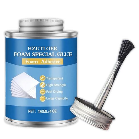 4OZ Foam Glue with Brush,High Strength Clear Foam Adhesive for EVA Sponge Rubber Pearl Cotton Plastic Sheets,Waterproof Glue for DIY Crafts Model Making Home Repairs in Kuwait