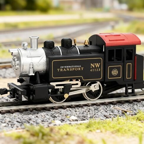 قاطرة بخارية تعمل بالطاقة HO Scale 0-4-0 (12 فولت) مجموعات عجلات معدنية، قارنات مفاصل مثبتة في المصنع، قاطرة صناعية كلاسيكية ومحول ساحة فقط in Kuwait