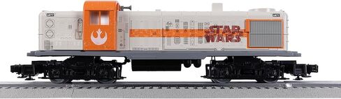 مجموعة القطارات الكهربائية ليونيل ديزني ستار وورز ريبيل RS-3 LionChief O Gauge مع بلوتوث 5.0 وجهاز التحكم عن بعد وسيارات الشحن وFasTrack - أضواء وأصوات جاهزة للتشغيل، مجموعة قطارات نموذجية، للأعمار من 14 عامًا فما فوق in Kuwait