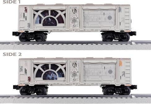 مجموعة القطارات الكهربائية ليونيل ديزني ستار وورز ريبيل RS-3 LionChief O Gauge مع بلوتوث 5.0 وجهاز التحكم عن بعد وسيارات الشحن وFasTrack - أضواء وأصوات جاهزة للتشغيل، مجموعة قطارات نموذجية، للأعمار من 14 عامًا فما فوق in Kuwait