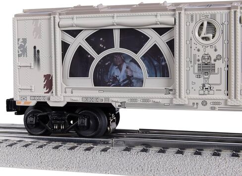مجموعة القطارات الكهربائية ليونيل ديزني ستار وورز ريبيل RS-3 LionChief O Gauge مع بلوتوث 5.0 وجهاز التحكم عن بعد وسيارات الشحن وFasTrack - أضواء وأصوات جاهزة للتشغيل، مجموعة قطارات نموذجية، للأعمار من 14 عامًا فما فوق in Kuwait