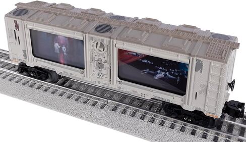 مجموعة القطارات الكهربائية ليونيل ديزني ستار وورز ريبيل RS-3 LionChief O Gauge مع بلوتوث 5.0 وجهاز التحكم عن بعد وسيارات الشحن وFasTrack - أضواء وأصوات جاهزة للتشغيل، مجموعة قطارات نموذجية، للأعمار من 14 عامًا فما فوق in Kuwait