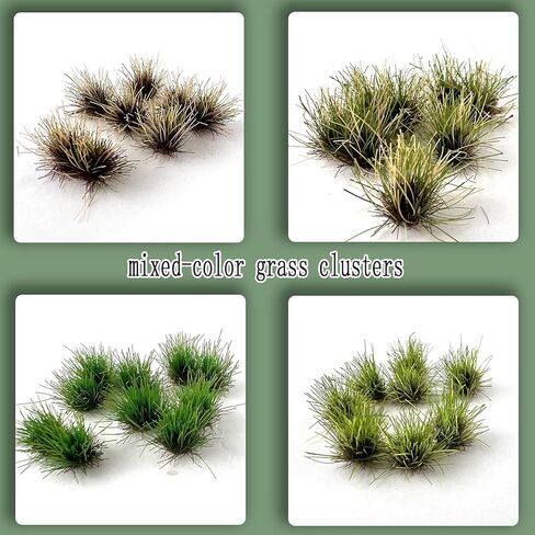 120-Piece Mixed Color Grass Clusters - for Model Train Railway Track Diorama Car Scene Miniature Scenery Plants in Kuwait