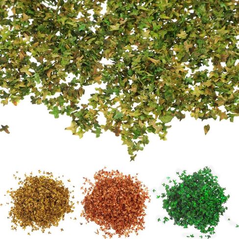 Realistic Miniature Leaves Scatter, 4 Colors, 36ml Each – Model Tree Foliage for Diorama, Model Train Scenery & Wargame Terrain in Kuwait