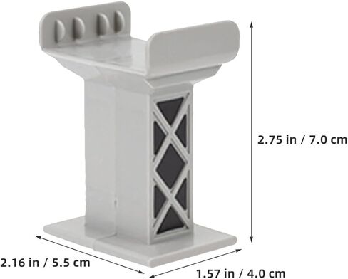 SHINEOFI 15pcs Wooden Train Bridge Supports Plastic Pier Railway Track Accessories Multi Level Risers High Level Blocks for Wooden Train Table Kids Toy in Kuwait