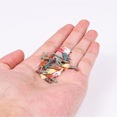 VICDUEKG 100 Pcs 1: 100 Scale Painted Miniature People Standing and Sitting Mini People Figures Tiny Model Train People Figurines for Architectural Project Dollhouse in Kuwait