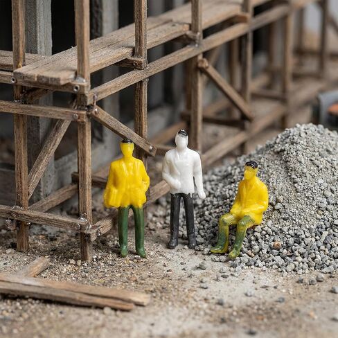 XIPEGPA 200PCS Mini People Figurines for Diorama People and Mini Trains Architectural Scale Painted Figures Plastic Small Dollhouse 1：150 Train Layout School Project Make Miniature Dollhouse in Kuwait