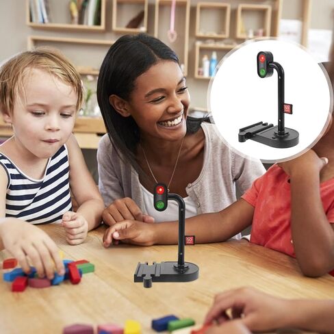 Train Traffic Light Toy, Educational Railway Signal Accessories for Kids, Light Up Roadblock Model for Traffic Education, Simulation Scene Prop for Model Train Set Layout in Kuwait