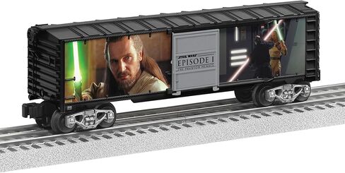 ليونيل حرب النجوم دارث مول VS. سيارة Qui-Gon Jin Lightsaber Series O Gauge Boxcar - نموذج سيارة قطار مضيئة مع شاحنات مصبوبة وقارنات تشغيل، للأعمار من 14 عامًا فما فوق in Kuwait