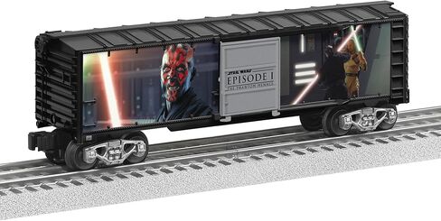 ليونيل حرب النجوم دارث مول VS. سيارة Qui-Gon Jin Lightsaber Series O Gauge Boxcar - نموذج سيارة قطار مضيئة مع شاحنات مصبوبة وقارنات تشغيل، للأعمار من 14 عامًا فما فوق in Kuwait