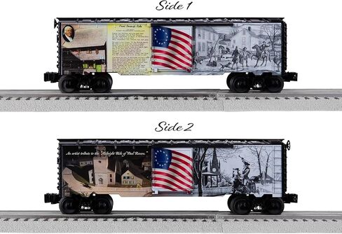 Lionel Paul Revere’s “Midnight Ride" 250th Anniversary MUSA O Gauge Model Train Boxcar in Kuwait