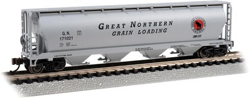 Bachmann Trains - Canadian 4-Bay Cylindrical Grain Hopper - Great Northern #171021 - N Scale in Kuwait