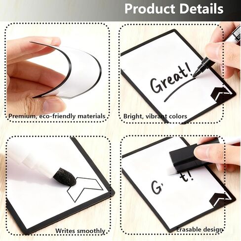 MTG Tokens Set of 60, Double-Sided Reusable Dry Erase Token Cards, Blank Infinitokens for MTG, DND and TCG, Proxy Card Games Accessories in Kuwait