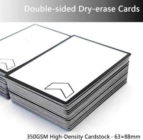MTG Tokens Set of 60, Double-Sided Reusable Dry Erase Token Cards, Blank Infinitokens for MTG, DND and TCG, Proxy Card Games Accessories in Kuwait