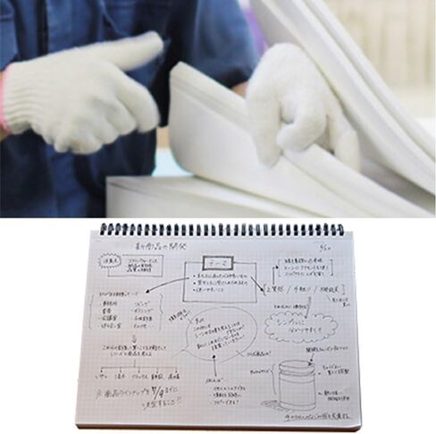 Maruman Mnemosyne Grid Notebook- Horizontal A4 Layout, 8.27" x 11.69", 70 Sheets / 140 Pages, 5mm Graph Paper Journal, Perforated Pages & Wire-Bound to Lay Flat, Black, Made in Japan in Kuwait