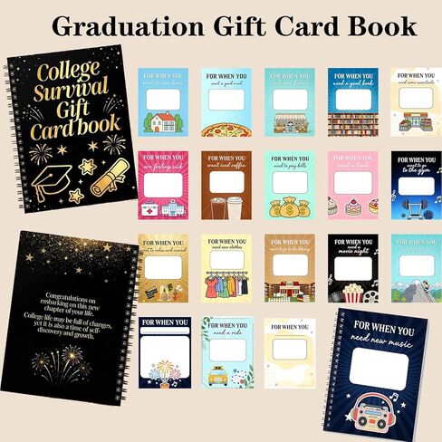 SIHPTO College Survival Gift Card Book 7x5 Inches-2026 Graduation Gifts for High School Graduates & Freshmen, First Year College Survival Kit, Back to School Gift for Freshman in Kuwait