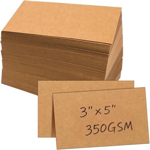 500 حزمة من بطاقات الفهرس الفارغة مقاس 3 × 5 بوصات من Bercoor، وبطاقات الدراسة الثقيلة، وبطاقات الملاحظات للمكتب، والتعلم المدرسي، وورق الكرافت in Kuwait