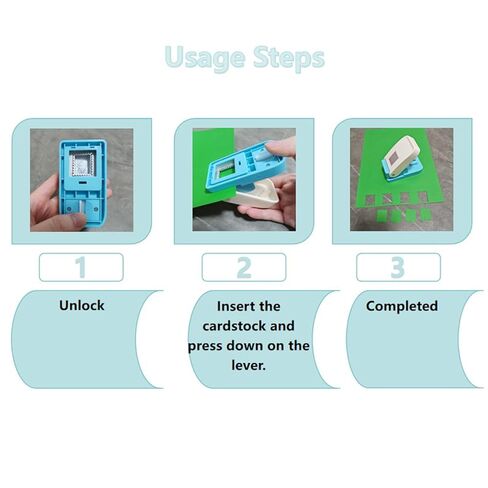 خرامة الطوابع، 1 × 0.8 بوصة، خرامة ختم بريدية مستطيلة مقاس 1 × 0.8 بوصة، خرامة ثقب الطوابع، خرامة ورق لمستلزمات سجل القصاصات وصناعة البطاقات in Kuwait