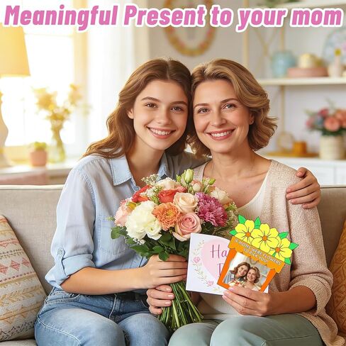 30 قطعة من الحرف اليدوية لعيد الأم للأطفال DIY إطارات الصور تزيين الحرف 6 أنماط زهرة ورقة إطار الصورة عدة هدايا عيد ميلاد عيد الأم من الابنة للنشاط الفني للفصل الدراسي ديكور المنزل والحفلات in Kuwait