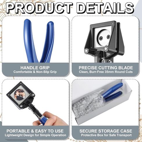 ForraFun 61 Pcs Handheld Keychain Making Kit with 1.38"/35mm Circle Cutter, 30 Acrylic Blank Keyring, 30 PU Leather Keychains, DIY Photo Insert Craft Supplies for Wedding Birthday Favors Party Gifts in Kuwait