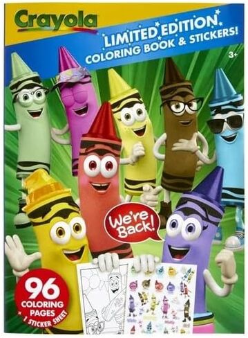 كتاب تلوين كرايولا 96pg إصدار محدود مع أوراق لاصقة in Kuwait