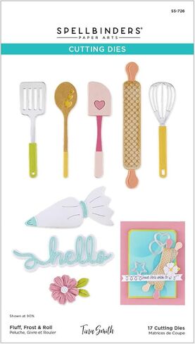 Spellbinders S5-726 Fluff, Frost & Roll Etched Dies by Tina Smith in Kuwait