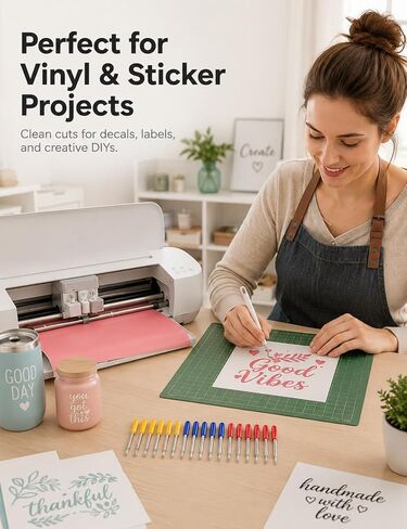 20 PCS Replacement Blades Compatible with Cricut Explore Air 2/3, Maker 3/4, Expression - Cutting Machine Blades Set Including 30, 45, 60 Degree Fine Point and Deep Cut Blades in Kuwait