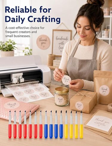 20 PCS Replacement Blades Compatible with Cricut Explore Air 2/3, Maker 3/4, Expression - Cutting Machine Blades Set Including 30, 45, 60 Degree Fine Point and Deep Cut Blades in Kuwait