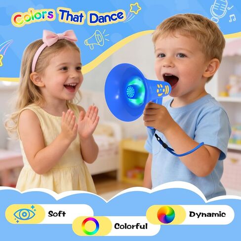 MEGUO Voice Changer for Kids,Mini Megaphone,Birthday Gift for Boys Girls Ages 3,4,5,6,7,8 - Boy Toys for 3-8+ Year Old - Noise Maker Prank Gift for Christmas,Easter,Halloween,Cool Gadgets (Blue) in Kuwait