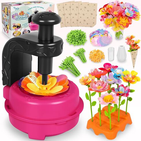Fabric Flower Bouquets Toys, DIY Craft Kits Toys for Kids - Flowers Market Toy, Build Your Flower Bouquet, Arts & Crafts for 4+ Year Toddler Girl, Educational Activity Preschool B-Day Gifts in Saudi Arabia