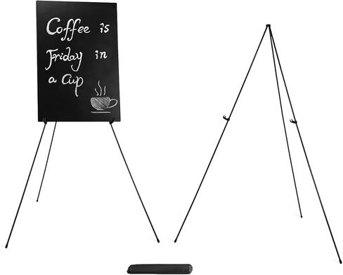 Staples Display Easel 63-Inch Black Metal in Kuwait