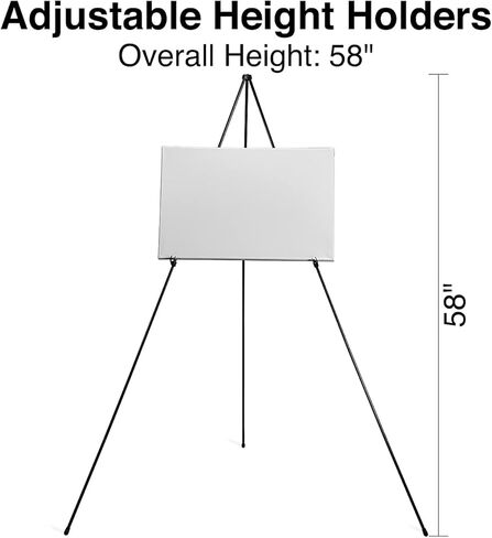 Staples Display Easel 63-Inch Black Metal in Kuwait