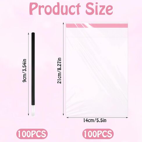 100 Pcs Disposable PYO Cookie Paint Brushes with 100 Pcs Cookie Packaging Bags, 3.54 Inch Mini Food Safe Paint Brushes for Cookies, Cupcakes, Crafts, and Makeup Application in Kuwait