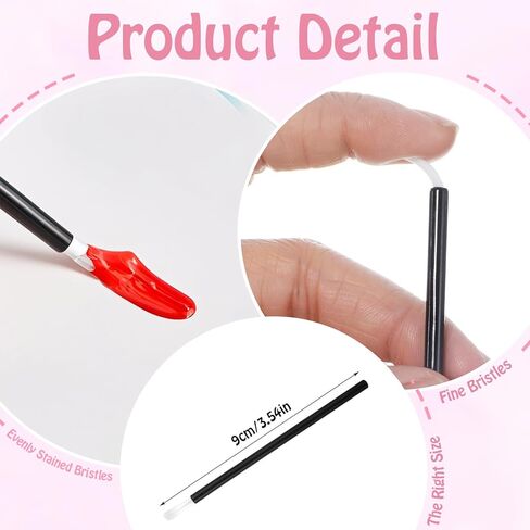 100 Pcs Disposable PYO Cookie Paint Brushes with 100 Pcs Cookie Packaging Bags, 3.54 Inch Mini Food Safe Paint Brushes for Cookies, Cupcakes, Crafts, and Makeup Application in Kuwait