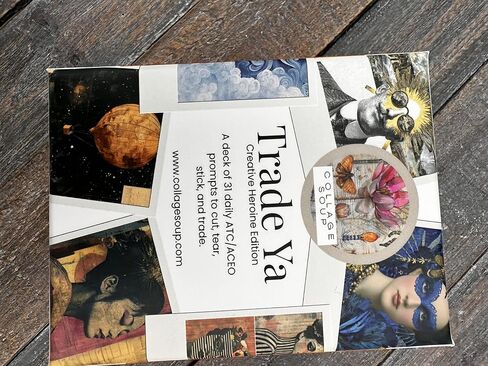 Trade-Ya! Creative Heroine Edition | 31-Card Creative Prompt Deck for Artists, Writers, Collagers & Makers | Break Creative Blocks | Collage Soup in Kuwait