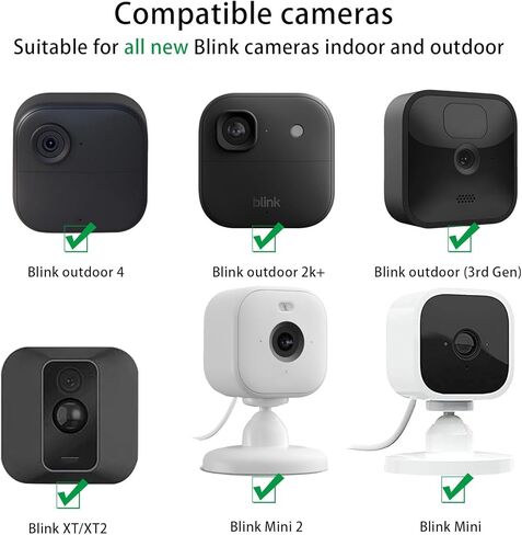 Magnetic Mount Compatible with Blink Outdoor 4 (4th Gen), Blink Outdoor 3(3rd Gen), Blink XT/XT2, Blink Mini, Adjustable Security Wall Mount Bracket Security Camera No Drilling Camera Mount, 1 Pack in Saudi Arabia