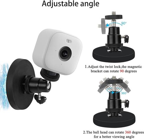 Magnetic Mount Compatible with Blink Outdoor 4 (4th Gen), Blink Outdoor 3(3rd Gen), Blink XT/XT2, Blink Mini, Adjustable Security Wall Mount Bracket Security Camera No Drilling Camera Mount, 1 Pack in Saudi Arabia
