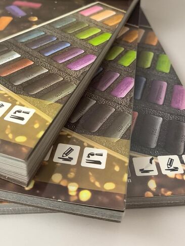 MAIMOUFIN 12-Sheet 3-Color Pastel Sandpaper Pad, Perfect Bound Pastel Paper Artist-Grade Heavyweight Grit Sanded Pastel Pad for Soft Pastel, Oil, Pencil, Charcoal & Acrylic Art Work (Light Color) in Saudi Arabia