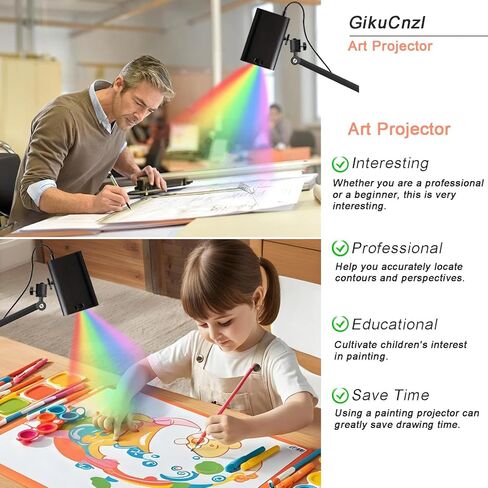 جهاز عرض الرسم، جهاز عرض فني للتتبع، أداة رسم التتبع، جهاز رسم ذكي للكيك والبسكويت، جهاز عرض أفلام صغير محمول للهاتف الذكي مع حامل in Kuwait
