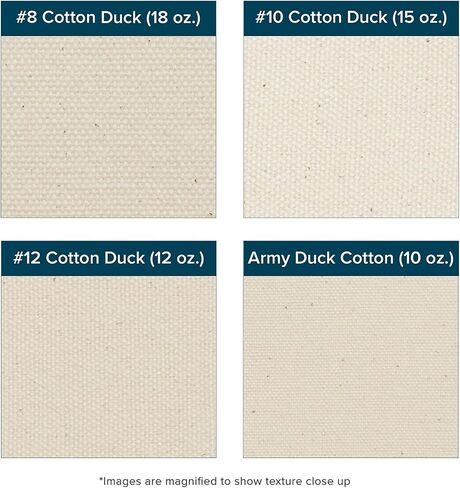 قماش فاخر من Creative Mark Unprimed Cotton Duck - قماش مطوي 12oz - 72 بوصة × 6 ياردات - قماش قماش غير متمدد بكميات كبيرة للفنانين in Kuwait
