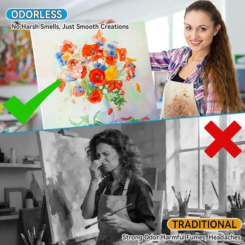 Odorless Mineral Spirits 100ml, Odorless Paint Thinner for Oil Based Paint, Premium Mineral Spirits for Cleaning, Refined Solvent for Artists, Oil Painting Supplies for Studio & Classroom(120g) in Kuwait