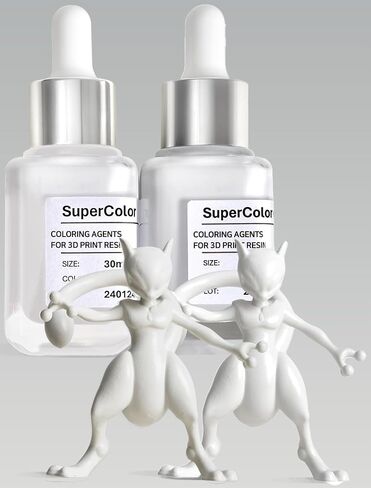 صبغات مركزة SuperColor 10x للإيبوكسي وراتنج الأشعة فوق البنفسجية - 8 ألوان صلبة لراتنج الطابعة ثلاثية الأبعاد، صنع في كوريا in Kuwait
