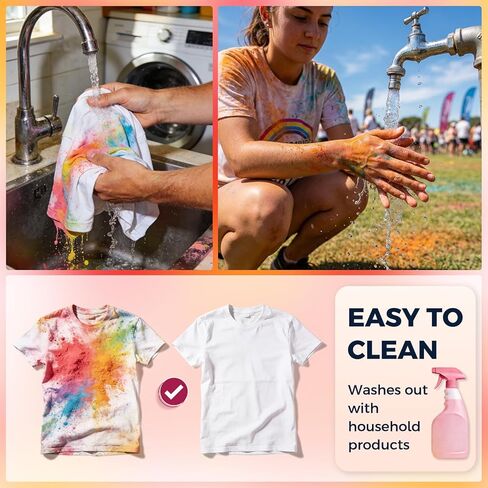 مسحوق Ceya Holi Run، 20 عبوة 3.5 أونصة/100 جم لكل مسحوق رانجولي، مجموعة طلاء طباشير طبيعية متنوعة قابلة للغسل من أجل رانجولي، الكشف عن الجنس، قنابل الدخان، احتفال هولي، المخيم الصيفي، حرب الألوان، التصوير الفوتوغرافي والحفلات in Kuwait