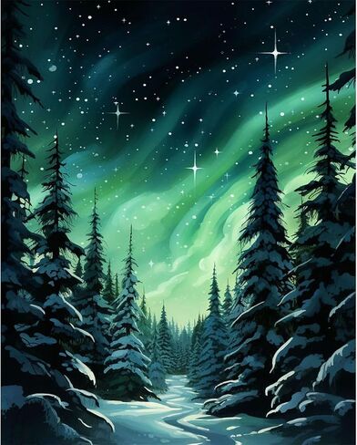 Fountor Paint by Numbers Kit for Adults Beginner, Countryside Sunset Adult Paint by Number Kits on Canvas Without Frame, Riverside Cabin Oil Paint by Numbers for Home Decor Gift 16" W x 20"L in Kuwait