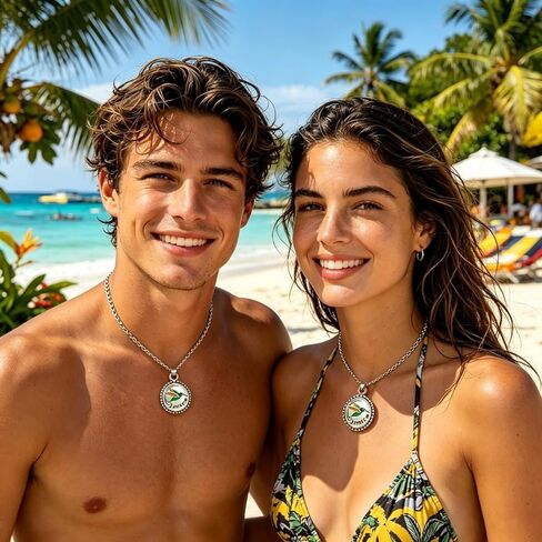 Jamaican ExclusiveTravel Charm Necklace for Pandora Charms Bracelets Making,925 Sterling Silver Charms,fits Travel Souvenirs Pendant Bead Charms Jewelry Present for Family Friends in Kuwait