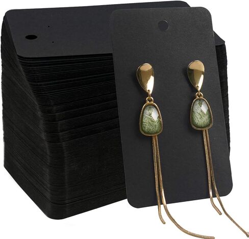 WeLiu Earring Card Holder 256 Pack Display Cards Hanging Earring, Kraft Paper Tags for DIY Ear Studs and Earrings, 3.5 x 2 Inches (Brown) in Kuwait