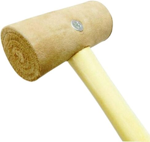 Natural Rawhide Mallet Tool, Professional Rawhide Leather Hammer Mallet for Rounding Ring Shanks, Jewelry Making, Leather working, Woodworking (1.50) in Kuwait